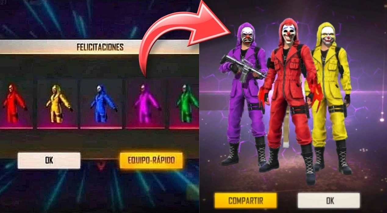 Skins de Criminales en Free Fire