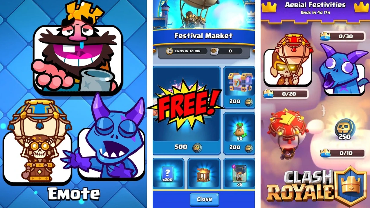 Nuevos emotes Clash Royale