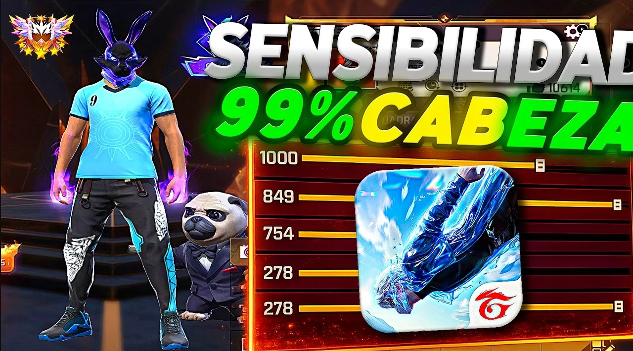 Sensibilidad para dar todo rojo en Free Fire