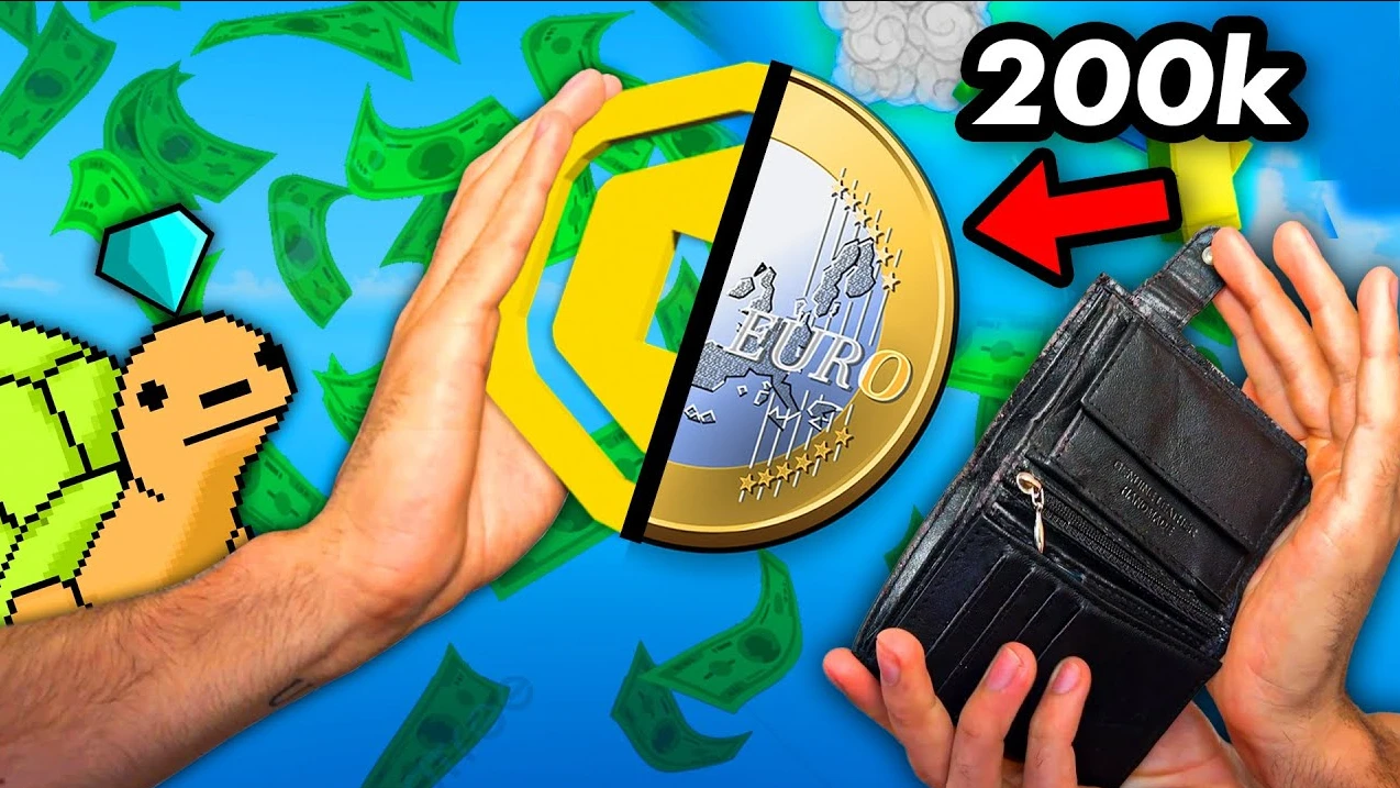 Dinero real con Robux en Roblox