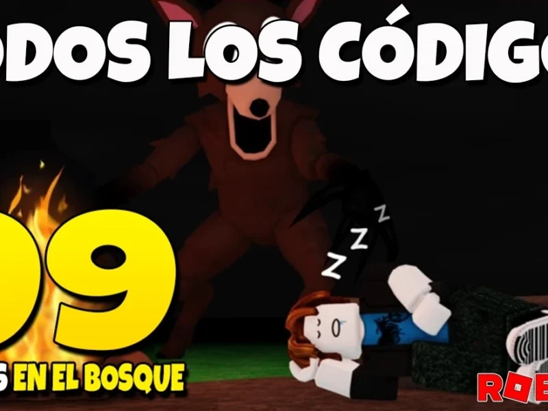 Todos los codigos en 99 Noches en el Bosque